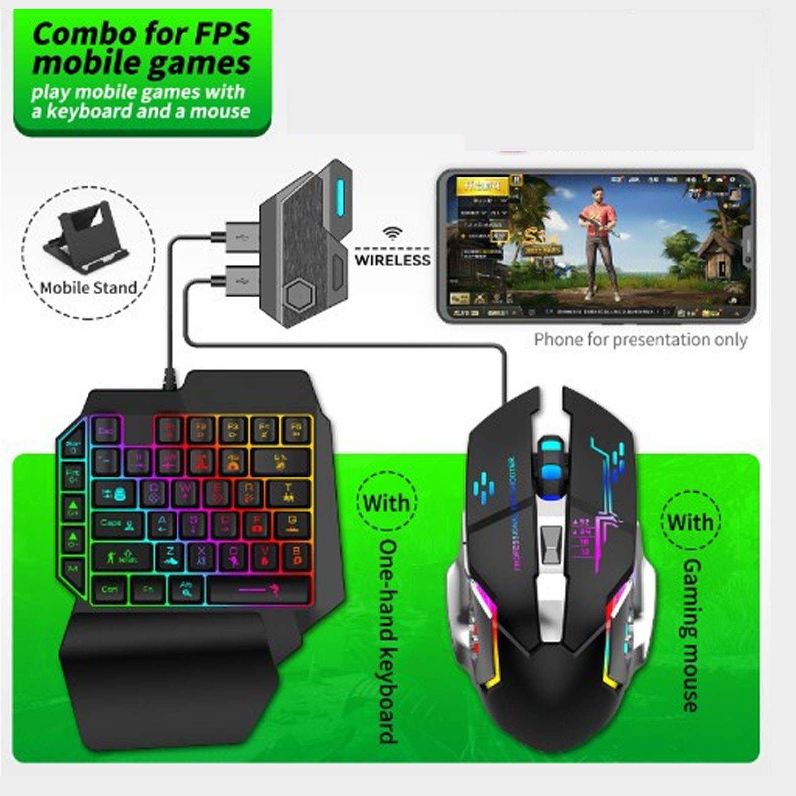 Keyboard Mouse Converter Set R - Gaming Keyboard Mini review and price