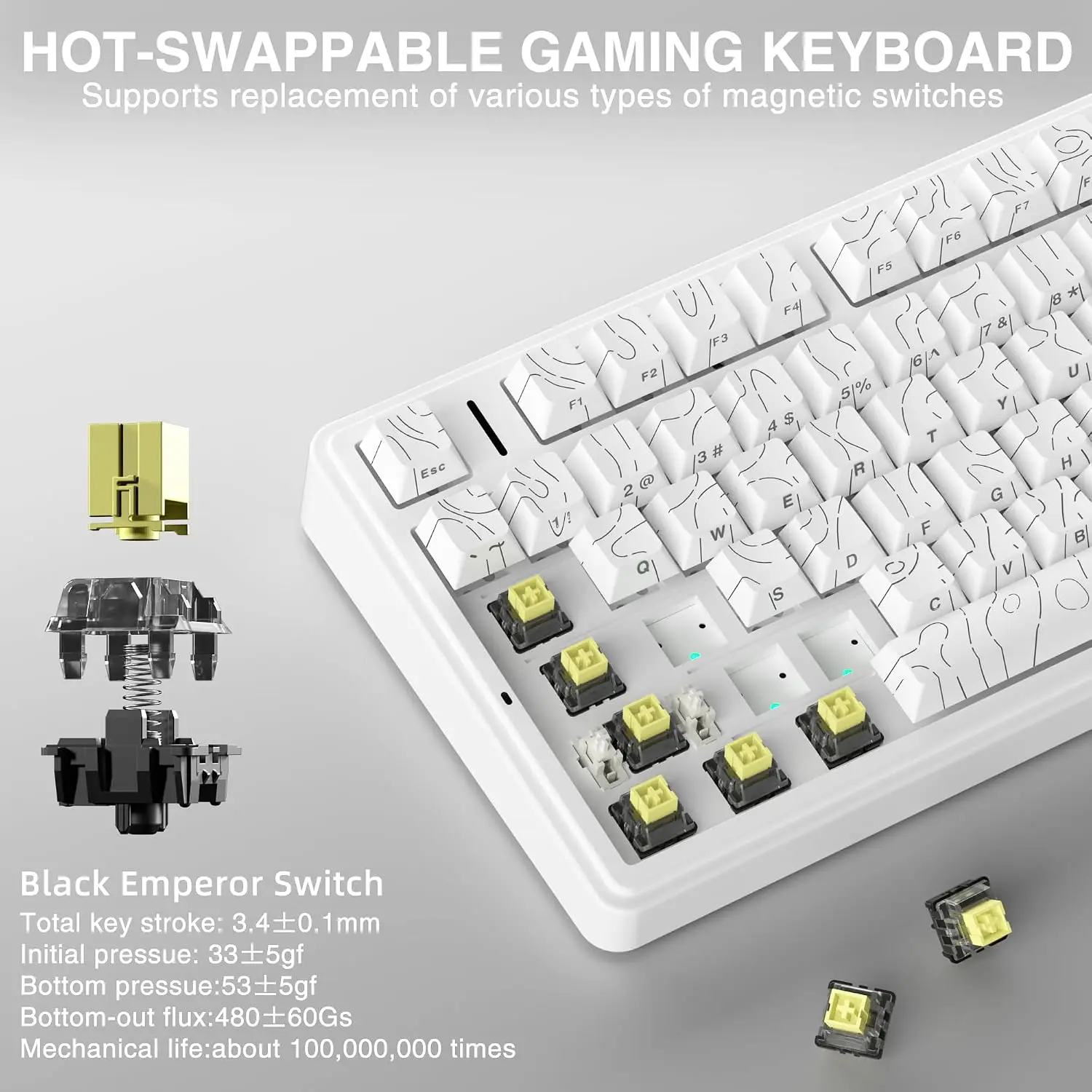 AULA F75 HE Magnetic Keyboard  - Gaming Keyboard Nearby review and price